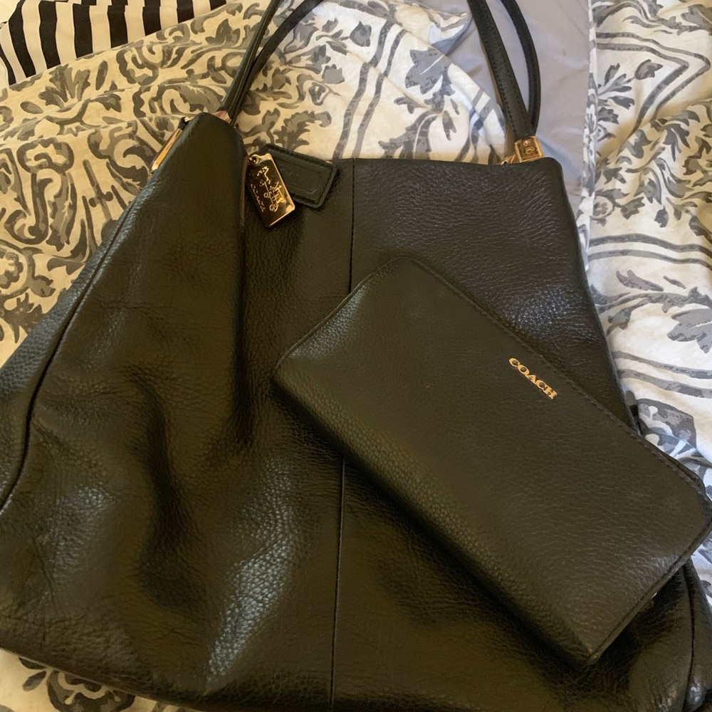 Coach bag with wallet